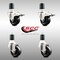 Service Caster 3 Inch 316SS Soft Rubber Swivel 1-3/4 Inch Stem Caster Lock Brake SCC, 2PK SCC-SS316TTLEX20S314-SRS-2-S-2-134 - alternate 4